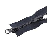 Ayuduots 5# Resin Double Head Zipper, Two Way Separating Zipper Clothes Zip Accessories for Jacket Coat Sleeping Bag, Navy Blue 90cm