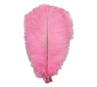 Ayuduots 50pcs Elegant Ostrich Feather, 13.77-15.74inch Pink Feathers for Crafts Christmas Tree Decorations, Feather Mask, Costume