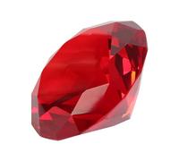 Ayuduots Glass Giant Crystal Rhinestones, Big Decorative Acrylic Diamond Gems for Christmas, Thanksgiving - Red, 60mm