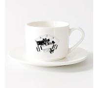 AYUEHBN Ceramic Coffee Mug Casino Poker Playing Cards Risk Gun Aces Player Chips （6oz/175ml） for Home and Office，Sets Tea Cup with Saucers (White)