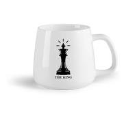 AYUEHBN Ceramic Fruit Cup Ceramic Tea Cup Queen Chess Piece The King Intellectual Game Club （14oz/400ml Ideal for Home & Office Use