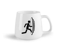 AYUEHBN Ceramic Fruit Cup Coffee Mug, Fantasy World Parallel Worlds Entrance Portal of Movement （14oz/400ml Ceramic Coffee Mugs for Home or Work