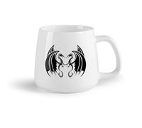 AYUEHBN Ceramic Fruit Cup Cool Tea and Coffee Mug Dragons Fantasy Flying Monsters Home （14oz/400ml Dishwasher Microwave Safe,for Office and Home