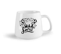 AYUEHBN Ceramic Fruit Cup Cool Tea and Coffee Mug Wild Word Freedom Animal Leopard Head （14oz/400ml Great for Home, Office, Cafes, Gift Ideas