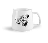 AYUEHBN Ceramic Fruit Cup Large Mugs for Hot Drinks Fight Boxing Knockout Sparring Sport （14oz/400ml Great for Home, Office, Cafes, Gift Ideas