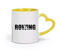 AYUEHBN Ceramics Ceramic Cup for Coffee Tea Cocoa Rowing Crew Sport Rower （11oz/320ml） Coffee, Tea, Latte, Milk, Cocoa, Juice and Other Hot Drinks Yellow