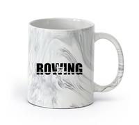 AYUEHBN Ceramics Ceramic Cup for Coffee Tea Cocoa Rowing Crew Sport Rower （11oz/320ml） Coffee, Tea, Latte, Milk, Cocoa, Juice and Other Hot Drinks Marble Black
