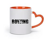 AYUEHBN Ceramics Ceramic Cup for Coffee Tea Cocoa Rowing Crew Sport Rower （11oz/320ml） Coffee, Tea, Latte, Milk, Cocoa, Juice and Other Hot Drinks Orange