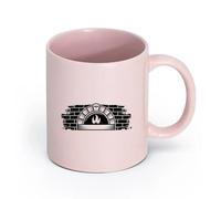AYUEHBN Ceramics Coffee and Tea Cups Bakery Cafe Bakehouse Bread Baker Store Oven （11oz/320ml） Ceramic Coffee Mug for Cappuccino Tea, Milk, Pink