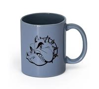 AYUEHBN Ceramics Coffee Milk Tea Ceramic Mugs Wicked Dog Pet Animal Collar Great （11oz/320ml） Dishwasher Microwave Safe,for Office and Home Blue-Gray