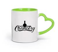 AYUEHBN Ceramics Coffee Mug, Chemistry Glassware Words Lab Classroom School （11oz/320ml） Coffee, Tea, Latte, Milk, Cocoa, Juice and Other Hot Drinks Green