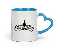 AYUEHBN Ceramics Coffee Mug, Chemistry Glassware Words Lab Classroom School （11oz/320ml） Coffee, Tea, Latte, Milk, Cocoa, Juice and Other Hot Drinks Blue