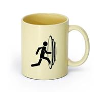 AYUEHBN Ceramics Coffee Mug, Fantasy World Parallel Worlds Entrance Portal of Movement （11oz/320ml） Ceramic Coffee Mugs for Home or Work Beige