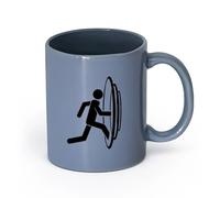 AYUEHBN Ceramics Coffee Mug, Fantasy World Parallel Worlds Entrance Portal of Movement （11oz/320ml） Ceramic Coffee Mugs for Home or Work Blue-Gray