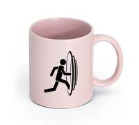 AYUEHBN Ceramics Coffee Mug, Fantasy World Parallel Worlds Entrance Portal of Movement （11oz/320ml） Ceramic Coffee Mugs for Home or Work Pink