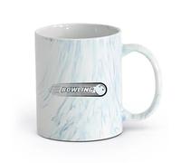 AYUEHBN Ceramics Cool Tea and Coffee Mug Bowling Sport Game Balls Leisure （11oz/320ml） for Coffee, Soup, Tea, Milk, Latte, hot Cocoa, Ladies, Men Marble Blue