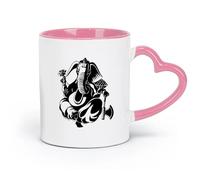 AYUEHBN Ceramics Cool Tea and Coffee Mug Indian God Ganesha Elephant Hinduism （11oz/320ml） Dishwasher Microwave Safe,for Office and Home Pink