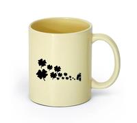 AYUEHBN Ceramics Large Mugs for Hot Drinks Clean Fuel Irish Car Air Ecology （11oz/320ml） Coffee, Tea, Latte, Milk, Cocoa, Juice and Other Hot Drinks Beige