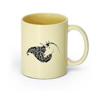 AYUEHBN Ceramics Large Tea Coffee and Hot Chocolate Cups Unicorn Head Girl Fantasy Room （11oz/320ml） Ideal for Home & Office Use Beige