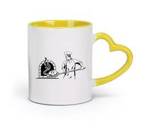 AYUEHBN Ceramics Novelty Ceramic Cup Bakehouse Bakery Oven Fresh Bread Baker Stove （11oz/320ml） for Milk Tea Cola Water Yellow