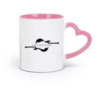 AYUEHBN Ceramics Personalised Mugs Guitar Los Angeles Music California Cool Modern （11oz/320ml） and Mulled Drinks, Espresso Pink