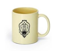 AYUEHBN Ceramics Personalised Mugs Head Chimpanzee Monkey Gorilla Animal Africa （11oz/320ml） Great for Home, Office, Cafes, Gift Ideas Beige