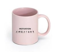 AYUEHBN Ceramics Tea and Coffee Cups Motivation Development Success Mentor Office Style （11oz/320ml） Café or Restaurant Use Pink
