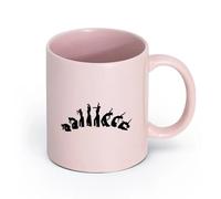 AYUEHBN Ceramics Tea, Coffee and Hot Chocolate Cups Belly Dance Dancing Girl Woman （11oz/320ml） Stylish & Durable - Microwave & Dishwasher Safe Pink