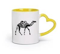 AYUEHBN Ceramics Tea, Coffee and Hot Chocolate Cups Camel Animal ation Home （11oz/320ml） Humorous Gift for Coffee Lovers, Work Besties, Coworkers & Friends Yellow