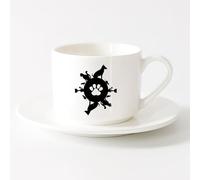 AYUEHBN Coffee Mugs Tea Coffee Mug Cups Pet Planet Animal Shop Cat Dog （6oz/175ml） Great for Home, Office, Cafes, Gift Ideas，Sets Tea Cup with Saucers (White)