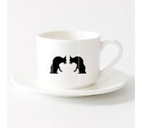 AYUEHBN Cool Tea and Coffee Mug Gargoyles Gothic Statue Architecture （6oz/175ml） for Coffee, Soup, Tea, Milk, Latte, hot Cocoa, Ladies, Men，Sets Tea Cup with Saucers (White)