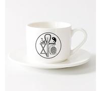 AYUEHBN Personalised Mugs Universal Religions Religious Symbols World Peace （6oz/175ml） and Mulled Drinks, Espresso，Sets Tea Cup with Saucers (White)