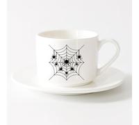 AYUEHBN Porcelain Cups Spiders Web Patterns Insect Predator Gothic （6oz/175ml） Humorous Gift for Coffee Lovers, Work Besties, Coworkers & Friends