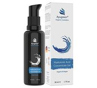 AYUGREEN Organic Hyaluronic Acid Serum High Dosage 50ml, Vegan - Anti Aging Serum Gel with Aloe Vera to combat Wrinkles on the Face, Neck, Décolleté - Natural Cosmetics Made in Germany