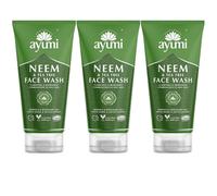 Ayumi Acne Face Wash with Neem | Oily Skin Wash with Nettle Leaf Extract | Tea Tree Oil for Acne Treatment | Hydrating Facewash with Moringa Oil | Women & Mens Face Wash for Skin Care | 3x150 ml