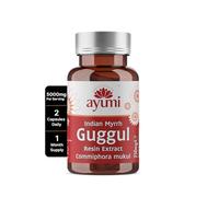 Ayumi Guggul Capsules | Boosts Metabolism | Supports Heart Health & Lowers Cholesterol Levels| High Strength Indian Myrrh | Per Serving 5000mg