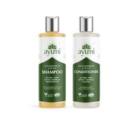 Ayumi Hair Anti Dandruff Scalp Duo | Shampoo and Conditioner Sets | Neem Anti Dandruff Shampoo for Flaky Scalp | Tea TreeShampoo for Itchy Scalp | Conditioner for Hair | 2 x 250 ml