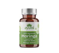 Ayumi Moringa Capsules, 60 Caps | Gut Health Capsules for Bloating Relief | 100% Natural Vitamins for Tiredness and Fatigue | Immune System Vitamins Supplements for Men & Women | 700mg