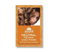 Ayumi Neutral Henna Cassia Hair Powder | 100% Natural Conditioner | Repairs Split Ends & Rejuvenates Dull Hair | Soothes Itchy & Flaky Scalp |Strengthening, Volumising & Ayurvedic Hair Mask | 100g