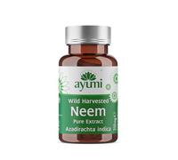 Ayumi Pure Neem Capsules, 60 Caps | Gut Health Supplements for Gut Cleanse | Vegan Neem Capsules to Combat Acne | DetoxCapsules to Aid Digestion & Immunity | Gut Repair for Men & Women | 500 mg