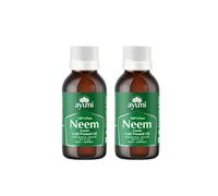 Ayumi Pure Neem Oil with Vitamin E | For Athletes Foot Treatment & Infections | Neem Oil for Plants Spray & Gardening | Neem Skin Oil to Combat Acne | Oil for Insect Repellent Spray |2x100 ml