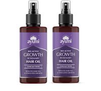 Ayumi Rosemary Oil for Hair Growth Spray | 100% Natural Clinically Proven Hair Loss Treatment | Rosemary Oil, Infused Biotin to Stimulate Hair Growth | Castor Oil Organic & Pure Coconut Oil |2x100 ML