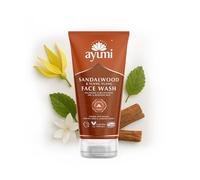 Ayumi Sandalwood Dry Skin Face Wash | Hydrating Wash for Dry & Sensitive Skin | Aromatic Natural Facewash with Ylang Ylang Essential Oil & Jojoba | Face Wash Women & Men | 1x150ml