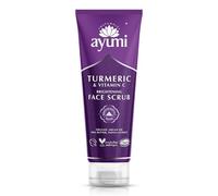 Ayumi Turmeric Brightening Face Scrub | Ideal Scrub with Vitamin C for Dull Skin | Exfoliating Face Scrub with Papaya Extract | Hydrating Scrub with Avocado & Argan Oil for Dehydrated Skin |1x 125ML