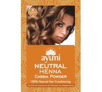 Ayumi's Neutral Henna Hair Powder | 100% Natural Cassia Hair Volume Powder | Conditioner for Split Ends | Hydrating HairPowder for Dry Hair | Suitable for Dark Blonde Hair Dye & DarkHair Dye | 100g