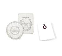Ayuni Gifts of the World Embroidered Satin Matza Cover + Afikoman Bag & Embroidered Hand Towel for Passover Seder