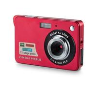 AYUNJIE 2.7 Inch LCD Screen Camera 21 Mega Pixels Rechargeable Digital Camera HD Digital Video Camera for Students, Children, The Adults (Red)