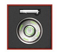 AYUNJIE Antistress Fidget Toys Metal Finger Spinner UFO Model Anxiety Toy for Adults Light Gadgets Zinc Alloy DIY Funny Toy for Children (A,Silver)