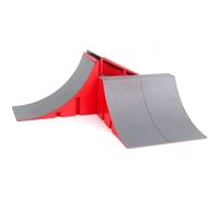 AYUNJIE Finger Skateboard Venue Children's Combination Set Toy Alloy Bracket Props Mini Scooter Professional Scene (style1)
