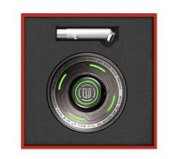 AYUNJIE Metal Finger Spinner UFO Model Anxiety Toy For Adults Antistress Fidget Toys Light Gadgets Zinc Alloy DIY Funny Toy For Children (A,Grey)